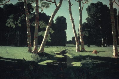 Birches, 1879 by Arkip Ivanovic Kuindzi art print