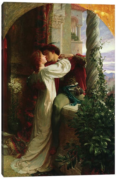 Romeo and Juliet, 1884  Canvas Art Print - Dark Academia