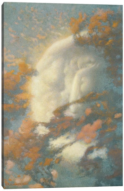 Pack Clouds Away And Welcome Day Canvas Art Print - Edward Robert Hughes