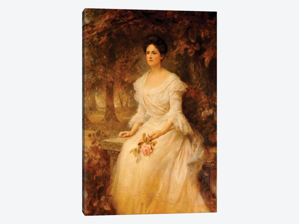 Portrait Of A Lady, 1902 by Edward Robert Hughes 1-piece Canvas Artwork