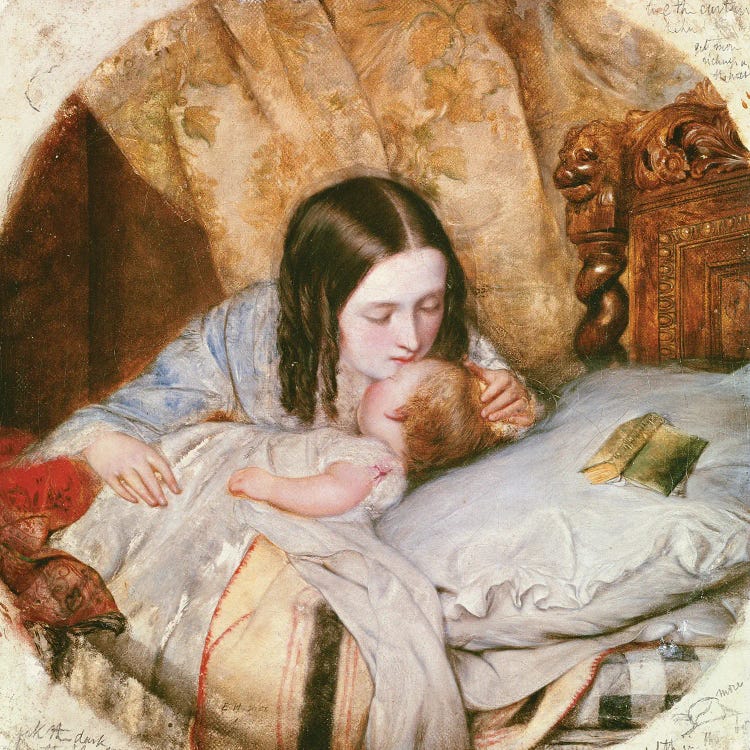 The Good Night Kiss by Edward Robert Hughes wall art