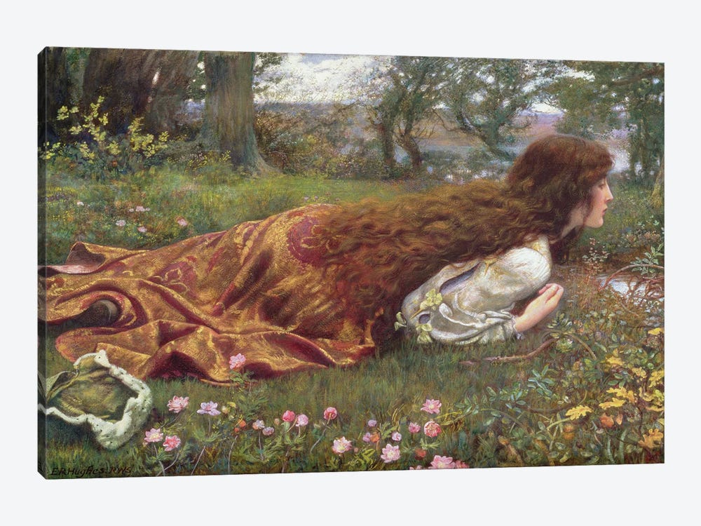 The Princess Out Of School by Edward Robert Hughes 1-piece Canvas Artwork