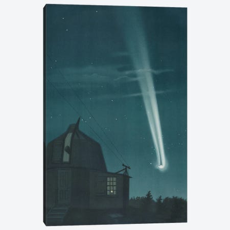 The Great Comet Of 1881 Canvas Print #BMN12909} by Étienne Léopold Trouvelot Canvas Print
