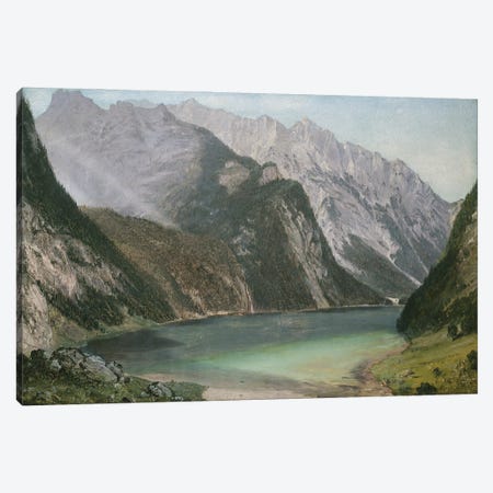Alpine Lake Canvas Print #BMN12911} by Frederic Edwin Church Canvas Art