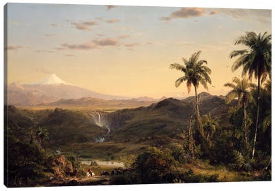 Cotopaxi, 1855 Canvas Art Print - Volcano Art