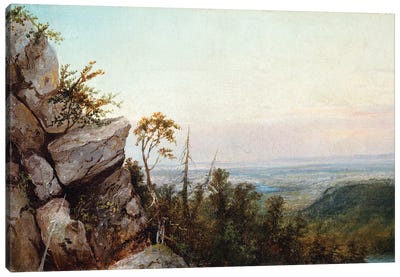 Rocks And Landscape Canvas Art Print