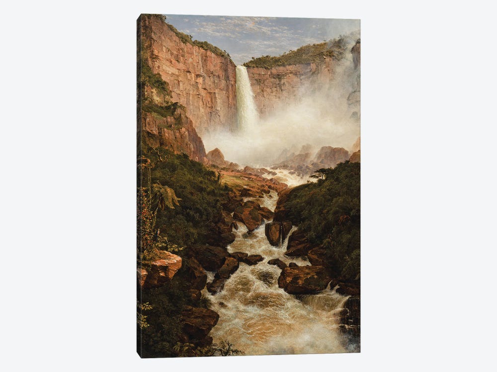 The Falls Of The Tequendama Near Bogota, New Granada, 1854 by Frederic Edwin Church 1-piece Art Print