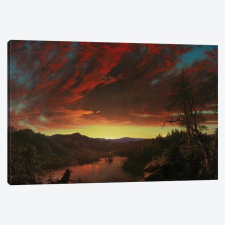 Twilight In The Wilderness, 1860 Canvas Print #BMN12915} by Frederic Edwin Church Canvas Art Print