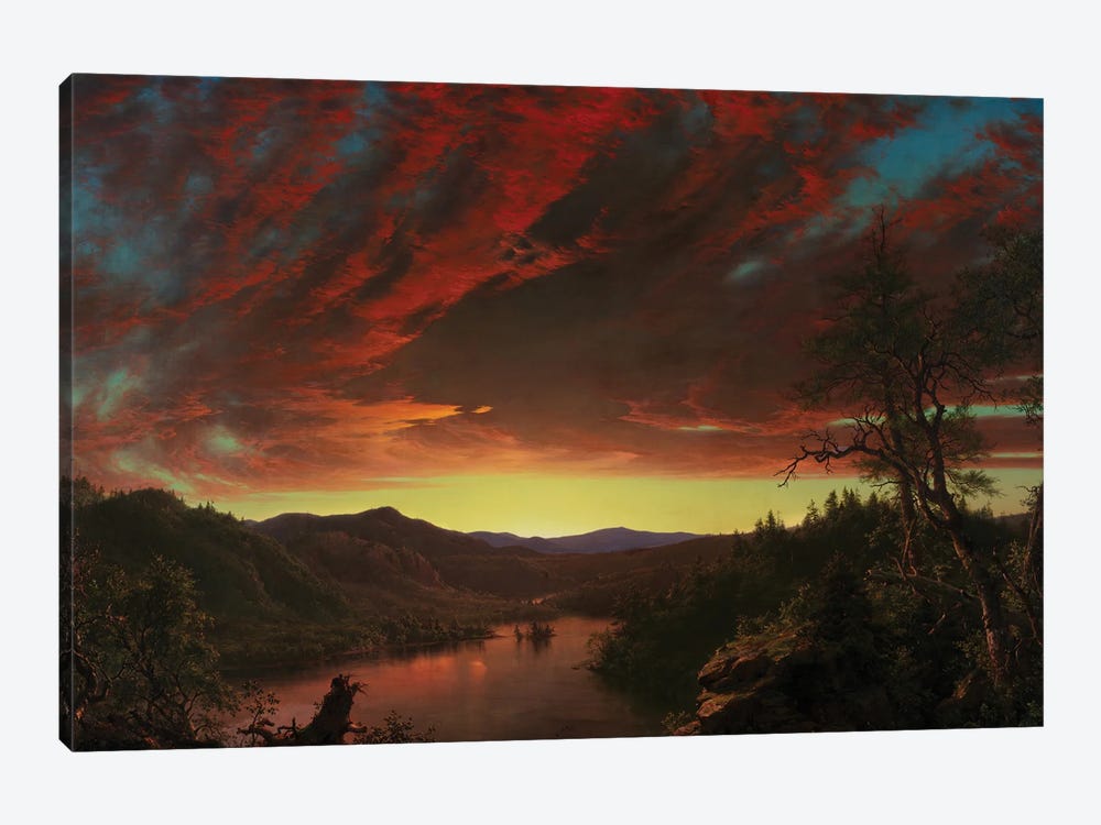 Twilight In The Wilderness, 1860 1-piece Canvas Wall Art