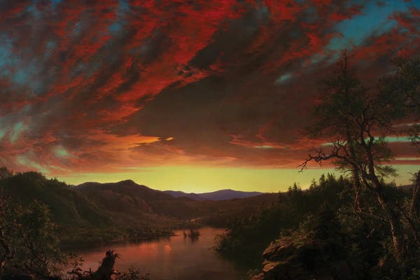 Wilderness: Twilight In The Wilderness, 1860 by Frederic Edwin Church