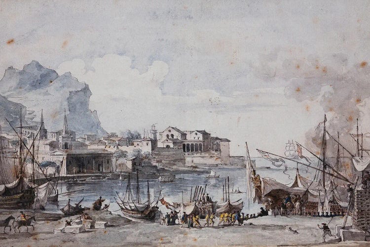 A View Of The Port Of Palermo, 1777