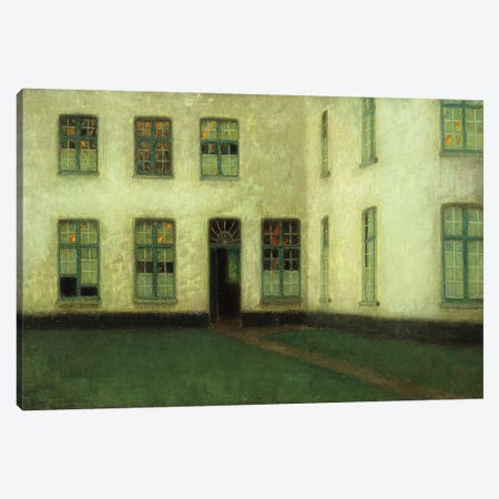 Corner Of The Beguines Houses, 1898 Canvas Print #BMN12922} by Henri Eugene Augustin Le Sidaner Canvas Print