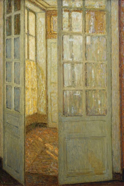 Henri Eugene Augustin Le Sidaner: Intimite Rose Et Or, Versailles, 1930 by Henri Eugene Augustin Le Sidaner