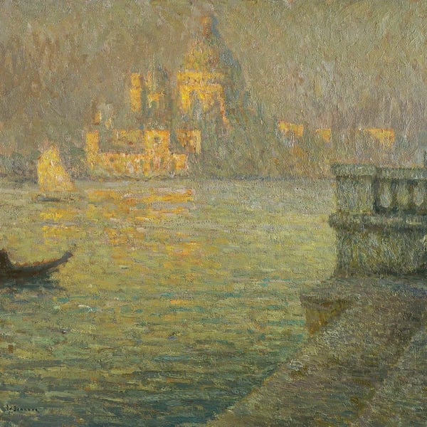 Henri Eugene Augustin Le Sidaner: La Salute, Venice by Henri Eugene Augustin Le Sidaner
