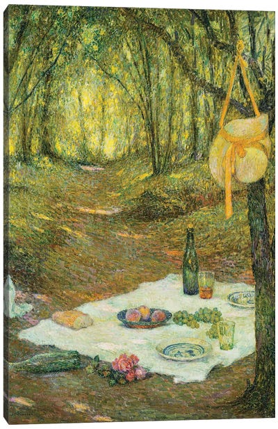 Le Gouter Sous Bois, Gerberoy, 1925 Canvas Art Print