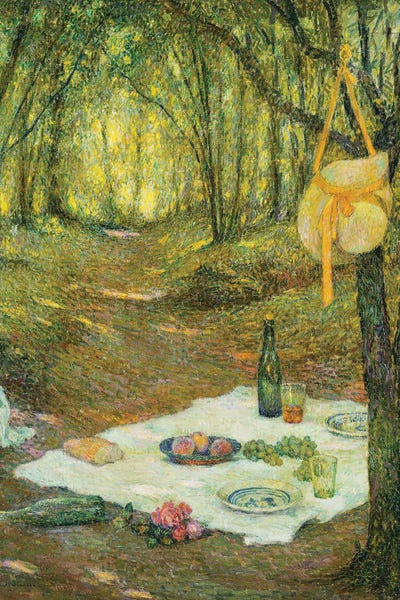 Henri Eugene Augustin Le Sidaner: Le Gouter Sous Bois, Gerberoy, 1925 by Henri Eugene Augustin Le Sidaner