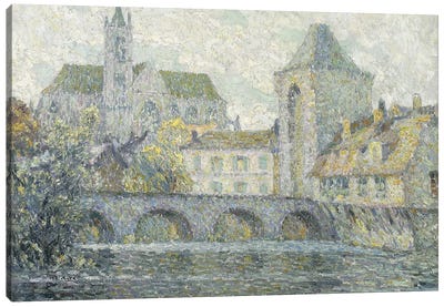 Moret Landscape, The Bridge, 1918 Canvas Art Print - Post-Impressionism Art