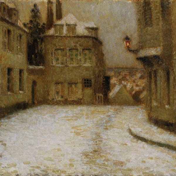 Post-Impressionism: Neige, Montmartre by Henri Eugene Augustin Le Sidaner