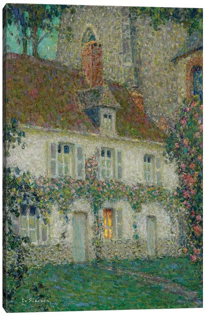 The Artist'S House At Gerberoy, 1932 Canvas Art Print - Post-Impressionism Art