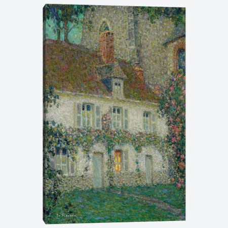 The Artist'S House At Gerberoy, 1932 Canvas Print #BMN12935} by Henri Eugene Augustin Le Sidaner Canvas Art Print