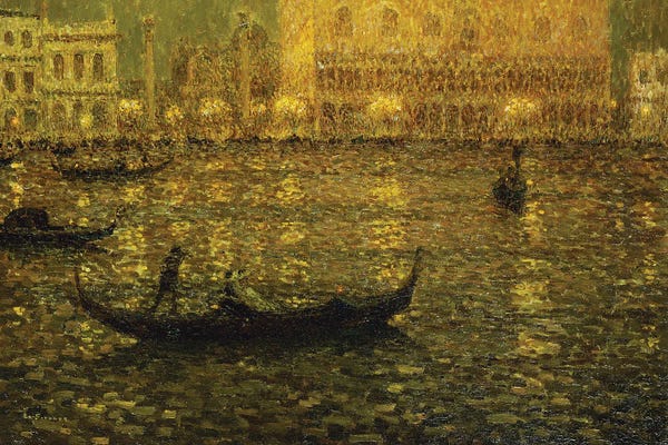 Henri Eugene Augustin Le Sidaner: The Ducal Palace, 1915 by Henri Eugene Augustin Le Sidaner