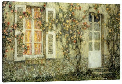 The House Of Roses, 1936 Canvas Art Print - Post-Impressionism Art