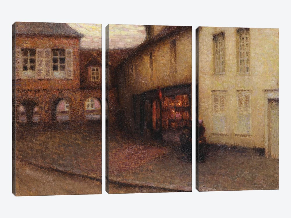 The Little Shop, Gerberoy, C.1906 by Henri Eugene Augustin Le Sidaner 3-piece Canvas Artwork