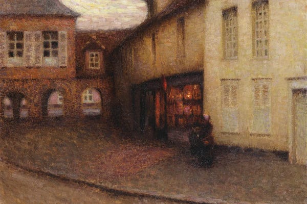 Henri Eugene Augustin Le Sidaner: The Little Shop, Gerberoy, C.1906 by Henri Eugene Augustin Le Sidaner