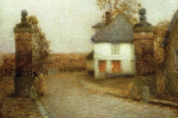 Post-Impressionism: The Pillars, Gerberoy, 1901 by Henri Eugene Augustin Le Sidaner