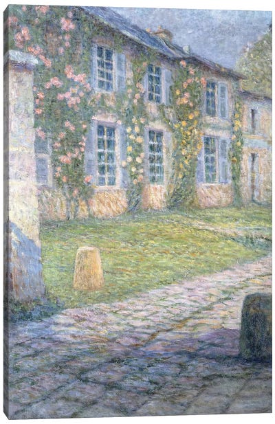 The Rose House In Versailles, 1918 Canvas Art Print - Post-Impressionism Art