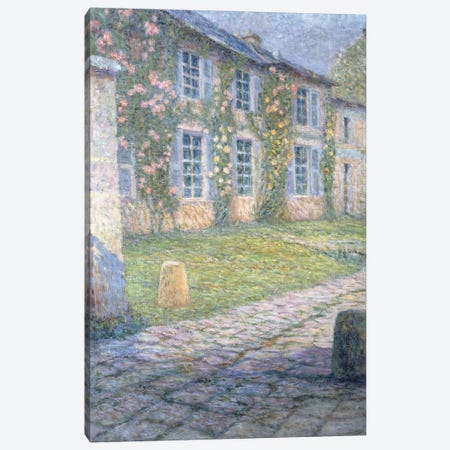The Rose House In Versailles, 1918 Canvas Print #BMN12948} by Henri Eugene Augustin Le Sidaner Art Print