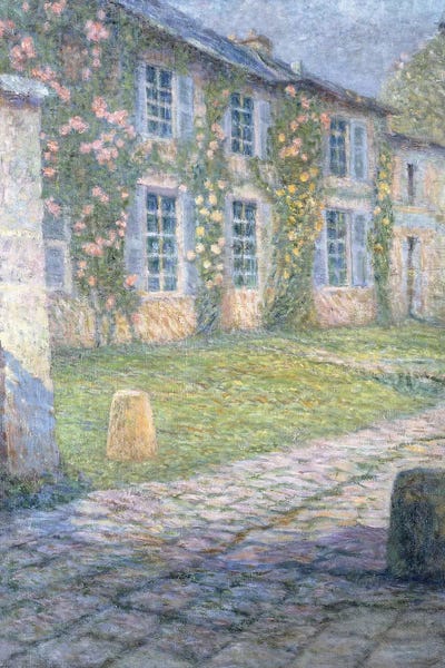 Post-Impressionism: The Rose House In Versailles, 1918 by Henri Eugene Augustin Le Sidaner