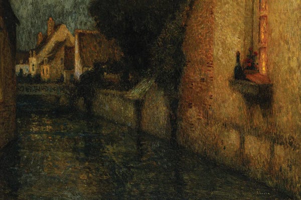 Henri Eugene Augustin Le Sidaner: The Window, Gisors; Le Fenetre, Gisors, 1912 by Henri Eugene Augustin Le Sidaner