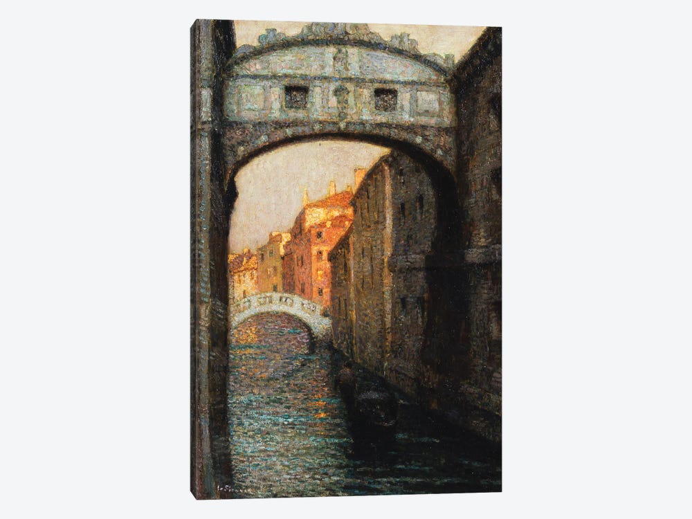Venice - The Bridge Of Sighs, 1914 1-piece Canvas Art Print