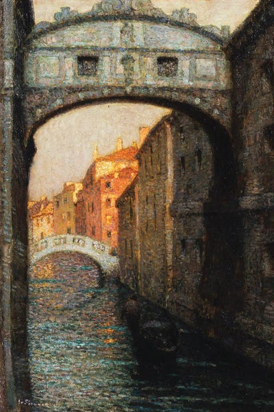 Post-Impressionism: Venice - The Bridge Of Sighs, 1914 by Henri Eugene Augustin Le Sidaner