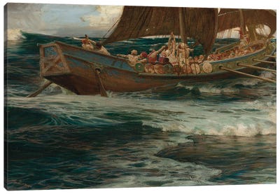 Wrath Of The Sea God Canvas Art Print