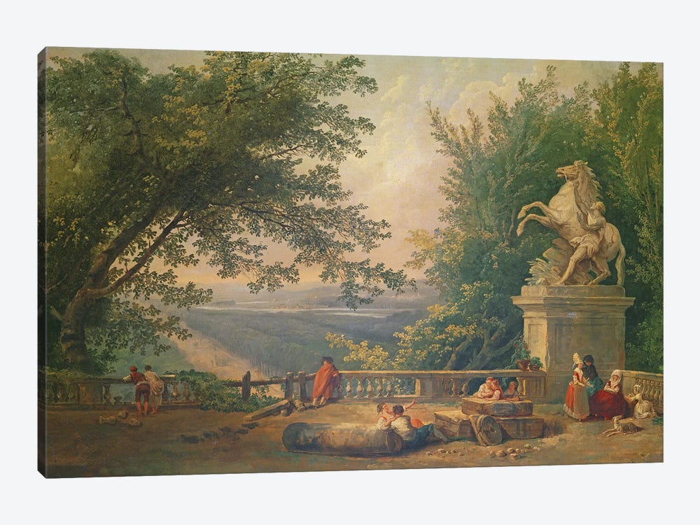 Terrace Ruins In A Park, C.1780 by Hubert Robert 1-piece Art Print