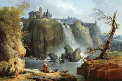 The Falls Of Tivoli, 1768 by Hubert Robert canvas print