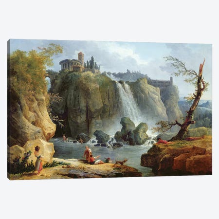 The Falls Of Tivoli, 1768 Canvas Print #BMN12967} by Hubert Robert Canvas Artwork