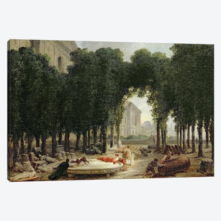 The Louvre And The Gardens Of The Infanta, 1798 Canvas Print #BMN12970} by Hubert Robert Canvas Art