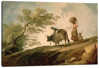 The Pasture Canvas Art Print - Farmer Art