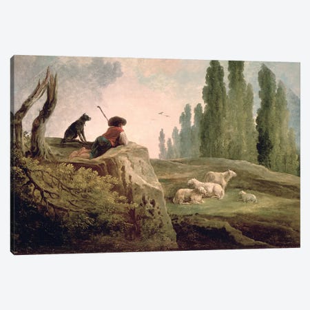 The Shepherd Canvas Print #BMN12973} by Hubert Robert Canvas Art