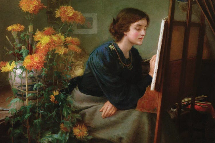 At The Easel