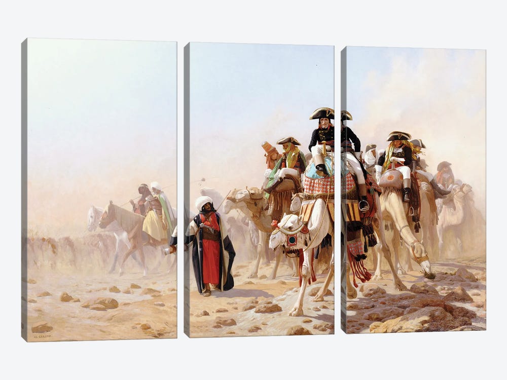 Napoleon And His General Staff by Jean Leon Gerome 3-piece Canvas Art
