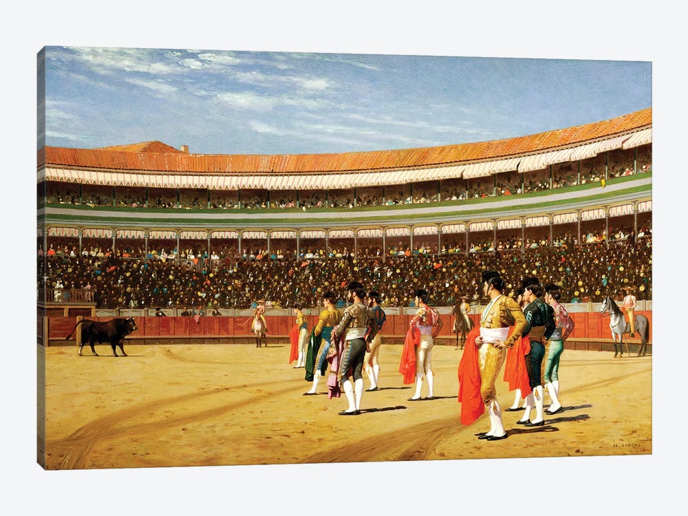 The Entry Of The Bull by Jean Leon Gerome 1-piece Canvas Art Print