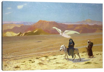 The Flight Into Egypt Canvas Art Print - Egypt Art