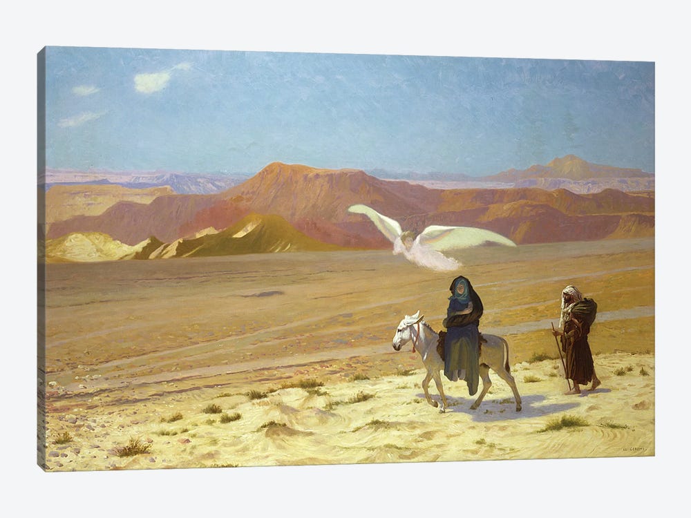 The Flight Into Egypt by Jean Leon Gerome 1-piece Canvas Print