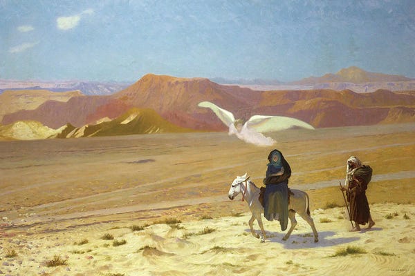 Jean Leon Gerome: The Flight Into Egypt by Jean Leon Gerome