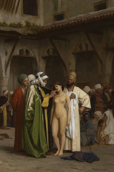 Jean Leon Gerome: The Slave Market, 1866 by Jean Leon Gerome