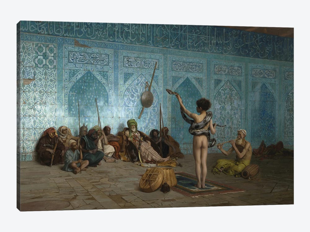 The Snake Charmer, C.1879 by Jean Leon Gerome 1-piece Canvas Artwork